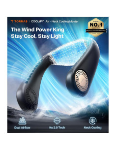 Ventilador de Cuello TORRAS COOLiFY Aire 2025 Negro, Enfriamiento Pro 2