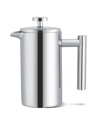 Cafetera Prensa Francesa Yosoo 350ml Acero Inoxidable Doble Pared