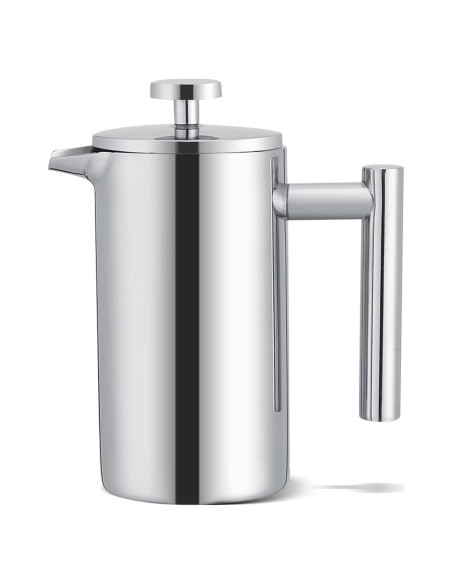 Cafetera Prensa Francesa Yosoo 350ml Acero Inoxidable Doble Pared