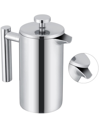 Cafetera Prensa Francesa Yosoo 350ml Acero Inoxidable Doble Pared