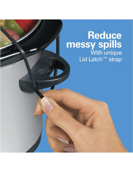 Olla de Cocción Lenta Hamilton Beach 7 Cuartos Portátil