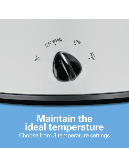 Olla de Cocción Lenta Hamilton Beach 7 Cuartos Portátil