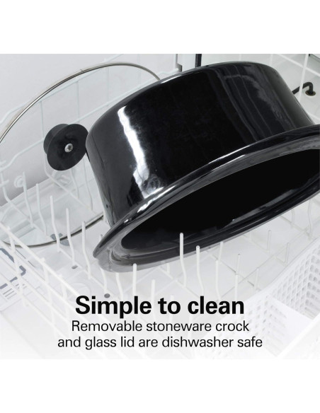 Olla de Cocción Lenta Hamilton Beach 7 Cuartos Portátil