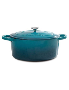 Horno Holandés Crock-Pot Artisan 7L Hierro Fundido Enameled Teal