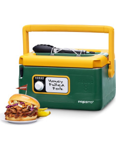 Olla de Cocción Lenta Presto 8 Cuartos Verde/Oro para Viajar 2