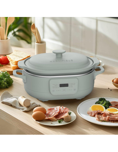 Olla de cocción lenta programable INDY VAC 4QT Oliva 8 en 1