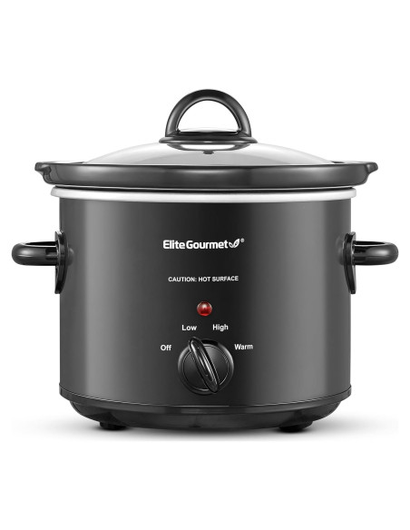 Cocina Lenta Eléctrica Elite Gourmet MST-350B 3L Negra