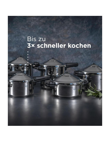 Olla a presión Kuhn Rikon Duromatic 4.7L acero inoxidable