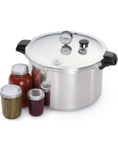 Olla a presión Presto 16 cuartos de aluminio, plata 2