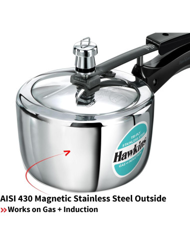 Olla a Presión Hawkins HSST15 de Acero Inoxidable 1.5L