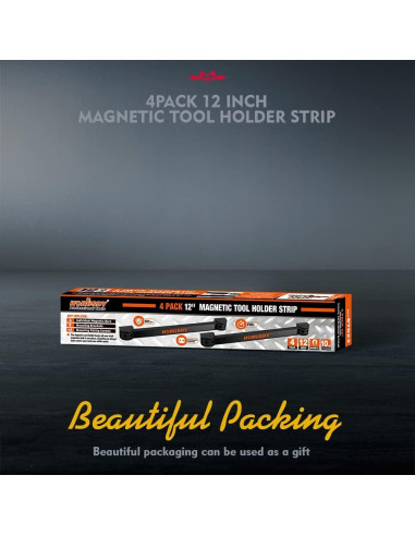 Soporte Magnético para Herramientas HORUSDY 30.48 cm - Paquete de 4