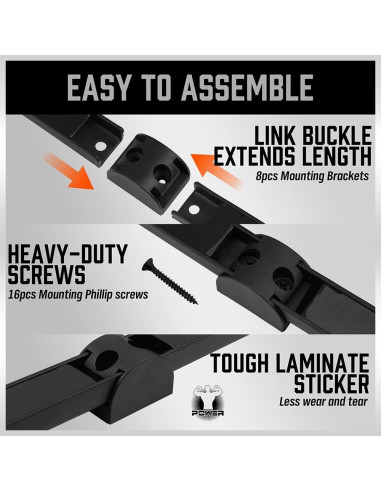 Soporte Magnético para Herramientas HORUSDY 30.48 cm - Paquete de 4