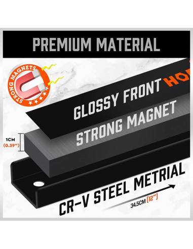 Soporte Magnético para Herramientas HORUSDY 30.48 cm - Paquete de 4