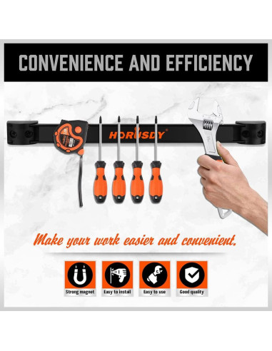 Soporte Magnético para Herramientas HORUSDY 30.48 cm - Paquete de 4
