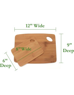 Juego de 2 Tablas de Cortar Lipper International de Bambú 2