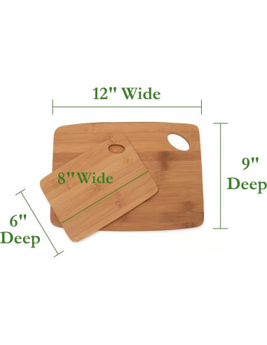 Juego de 2 Tablas de Cortar Lipper International de Bambú