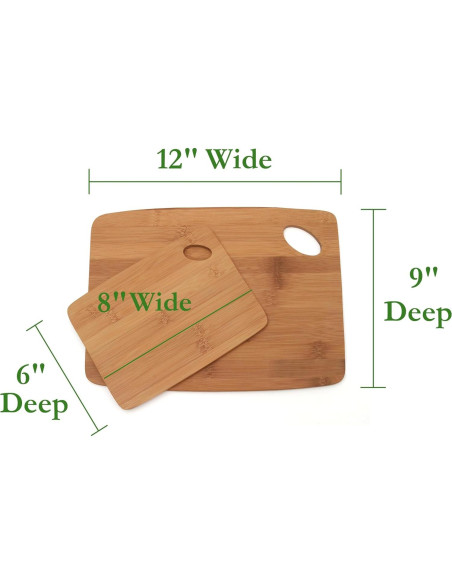 Juego de 2 Tablas de Cortar Lipper International de Bambú