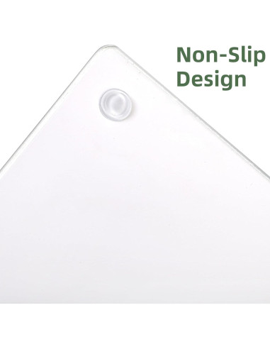 Juego de 2 Tablas de Cortar de Vidrio WRINGKIT 40.6x30.5cm Mármol