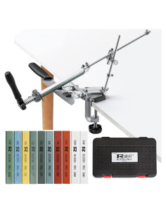 Afilador de Cuchillos Profesional MOVIRON RX-009 con 10 Piedras