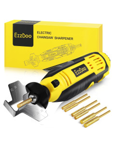 Afilador eléctrico de motosierra EzzDoo con puntas de titanio
