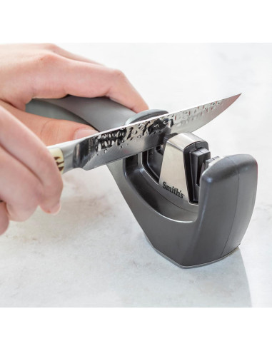 Afilador de cuchillos Pull-Thru Smith 50032 - Gris - 2 etapas