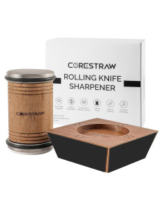 Afilador de Cuchillos Rodante CoreStraw - 4 Ángulos Ajustables