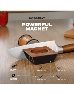 Afilador de Cuchillos Rodante CoreStraw - 4 Ángulos Ajustables 2