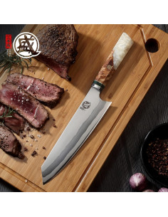 Cuchillo Kiritsuke Japonés MITSUMOTO SAKARI 20.3 cm Damasco 2