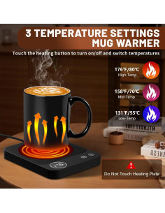 Calentador de Tazas Eléctrico Xuetan K con 3 Temperaturas 2