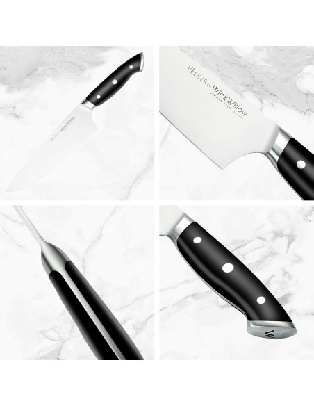 Cuchillo de Chef WICKWILLOW 20.32 cm Acero Alemán Ultra Afilado