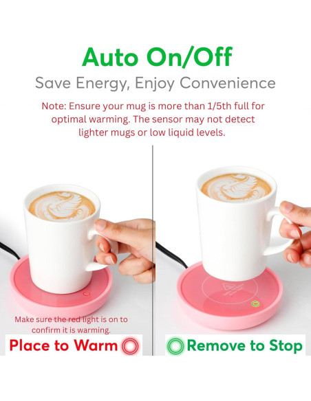Calentador de Tazas Eléctrico Bulk Paradise 17W Rosa
