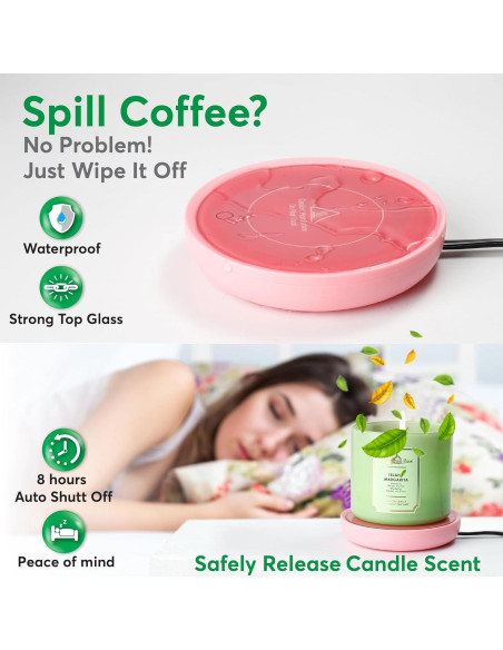 Calentador de Tazas Eléctrico Bulk Paradise 17W Rosa