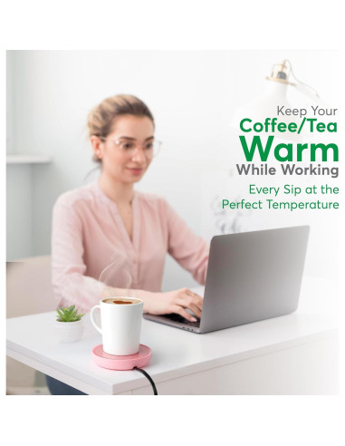 Calentador de Tazas Eléctrico Bulk Paradise 17W Rosa