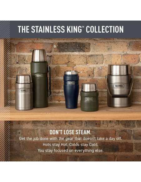 Vaso de Viaje Aislado THERMOS 0.47L Verde Militar