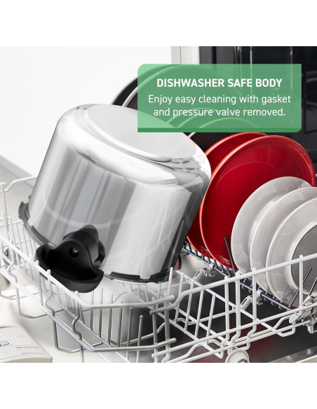 Olla a presión T-fal Clipso 6.3L acero inoxidable inducción