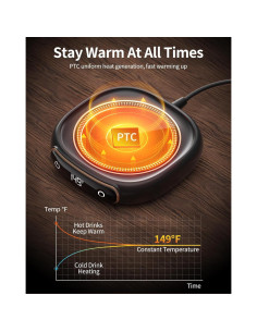 Calentador de Tazas Lerat 25W, 3 Temperaturas, Apagado Automático 2