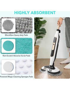 6 Almohadillas de Reemplazo Frescares para Mopa Shark S7000 2