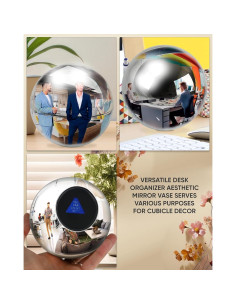 Espejo Convexo Skywin Bola de Adivinación 10cm Plata 2