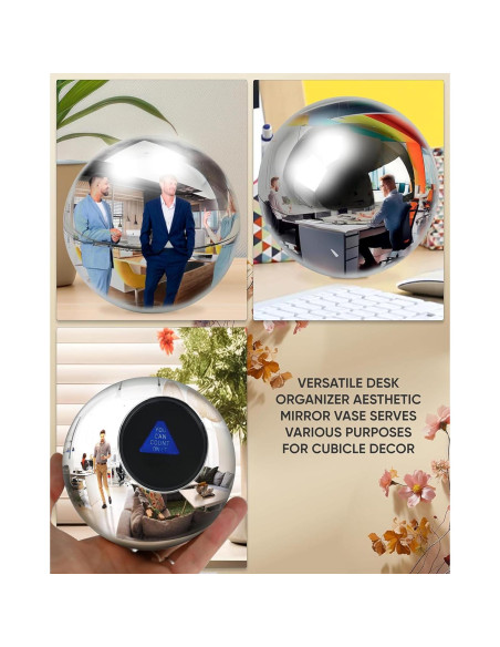 Espejo Convexo Skywin Bola de Adivinación 10cm Plata