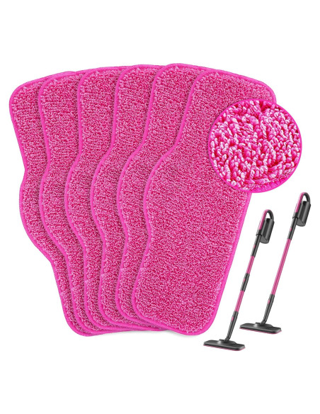 Paños de Microfibra KEEPOW para Mopa de Vapor Schenley 6 Pzas