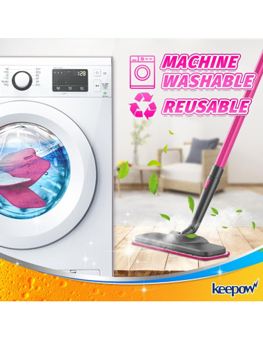 Paños de Microfibra KEEPOW para Mopa de Vapor Schenley 6 Pzas