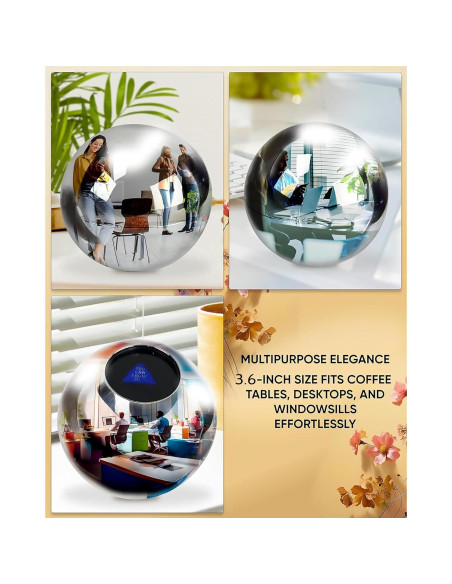 Espejo Convexo Skywin Bola de Adivinación 10cm Plata