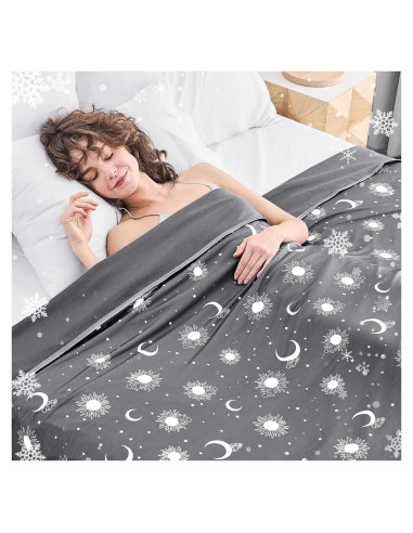 Manta Refrigerante Inhand Reina 228.6x228.6cm Gris Oscuro