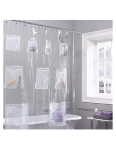 Forro de Cortina de Ducha Plutreas 182.88x182.88cm Transparente