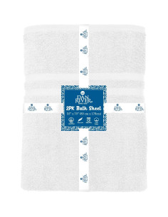 Toallas de Baño Dan River 89x178 cm Algodón Premium - 2 Unidades 2