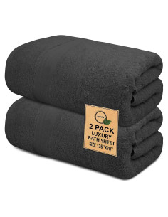 Toallas de Baño de Lujo Softolle 100% Algodón 89x178 cm - 2 Pzas