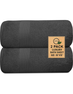 Toallas de Baño de Lujo Softolle 100% Algodón 89x178 cm - 2 Pzas 2