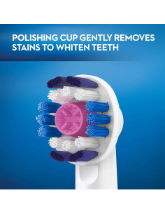 Cabezas de cepillo Oral-B 3D White - 3 unidades para limpieza avanzada 2