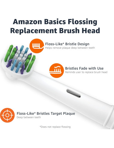 Cabezas de cepillo de repuesto Braun Oral-B, 3 unidades, blanco