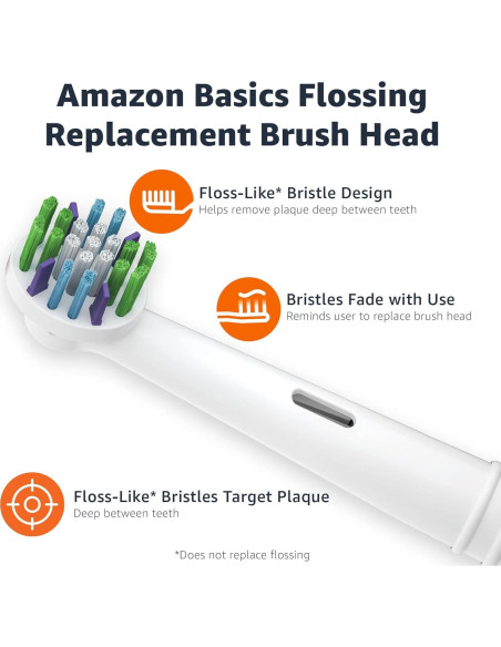 Cabezas de cepillo de repuesto Braun Oral-B, 3 unidades, blanco